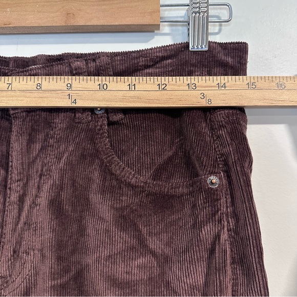 Free People Risk Taker High Rise Straight Leg Corduroy Brown Pants Size 27 NEW - Picture 4 of 12